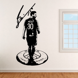 Lionel Messi PSG - vinylová samolepka na zeď