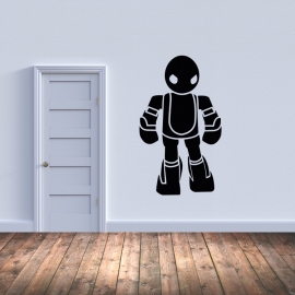 Dětský robot - vinylová samolepka na zeď