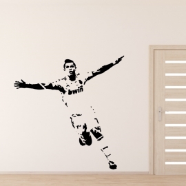 Cristiano Ronaldo - vinylová samolepka na zeď