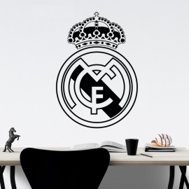 Znak fotbal Real Madrid - vinylová samolepka na zeď