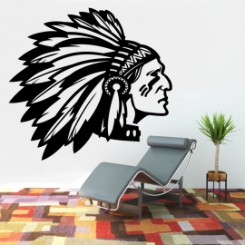 Indian Apache - vinylová samolepka na zeď