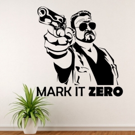 Big Lebowski Mark It Zero - vinylová samolepka na zeď