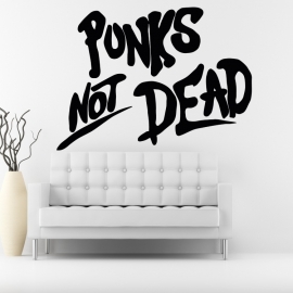 Punks Not Dead - vinylová samolepka na zeď