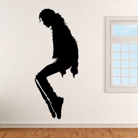Michael Jackson na špičkách - vinylová samolepka na zeď