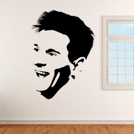 Lionel Messi fotbalista - vinylová samolepka na zeď
