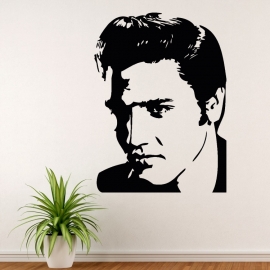 Elvis Presley portrét - vinylová samolepka na zeď