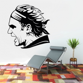 Roger Federer tenista - vinylová samolepka na zeď