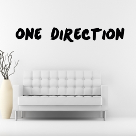 One Direction nápis - vinylová samolepka na zeď