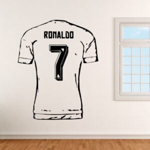Fotbalový dres Ronaldo 7 - vinylová samolepka na zeď