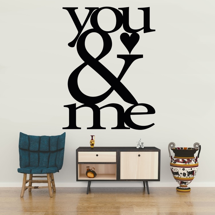 You and me - vinylová samolepka na zeď