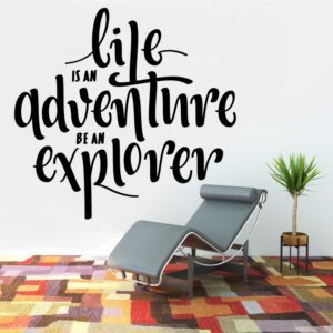 Life is adventure - vinylová samolepka na zeď